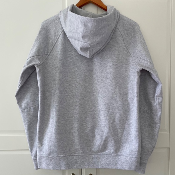 Lululemon City Sweat Pullover Hoodie, Heathered Light Grey, Size Medium - Picture 6 of 11